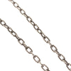 Gucci Engraved Interlocking G Chain Link Pendant Necklace Sterling Silver
