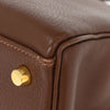 Hermes Kelly Handbag Brown Evergrain with Gold Hardware
