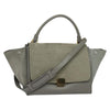 Secondhand Celine Trapeze Bag Gray Suede Bags