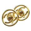 Secondhand Chanel Round CC Turnlock Clip-On Earrings
