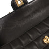 Chanel Vintage East West Crossbody Flap Bag Quilted Lambskin