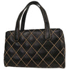 Chanel Surpique Compartment Tote Quilted Leather