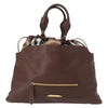 Burberry Big Crush Tote Leather and House Check Canvas
