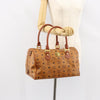 MCM Visetos Handbag Canvas and Leather