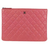 Chanel O Case Clutch Quilted Lambskin