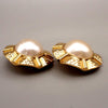 Secondhand Chanel Vintage Clip-On Earrings Metal with Faux