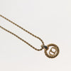 Secondhand Christian Dior CD Pendant Necklace Gold-plated