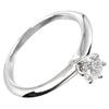 Secondhand Tiffany & Co. Tiffany Setting Solitaire Ring Platinum with RBC Diamond F/VS1