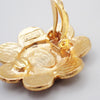 Secondhand Chanel Vintage CC Flower Clip-On Earrings