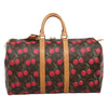 Louis Vuitton Keepall Bag Limited Edition Monogram Cerises