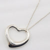 Tiffany & Co. Elsa Peretti Open Heart Pendant Necklace Sterling Silver