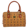 Secondhand MCM Visetos logogramme Handbag Canvas and