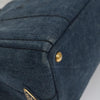 Secondhand Prada Canapa Tote Blue Denim Jeans Bags