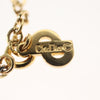 Christian Dior CD Pendant Necklace Metal and Crystals