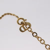 Secondhand Christian Dior CD Pendant Necklace Metal and Crystals