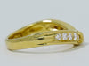Secondhand Celine Macadam Logo Ring Yellow Gold with Diamonds