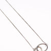 Tiffany & Co. Elsa Peretti Double Loop Pendant Necklace Silver 925