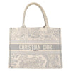 Christian Dior Book Tote Embroidered Canvas