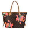 Louis Vuitton Neverfull Tote Limited Edition Monogram Roses