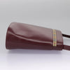 Secondhand Burberry Shoulder Bag Burgundy Leather Bags