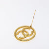 Secondhand Chanel CC Brooch Gold Metal Jewelry