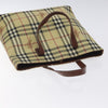Secondhand Burberry Top Handle Tote Haymarket
