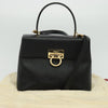 Salvatore Ferragamo Gancini Convertible Top Handle Bag Leather