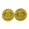 Secondhand Chanel Vintage CC Round Clip-On Earrings
