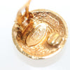 Chanel Vintage CC Round Clip-On Earrings Metal