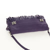 Prada Double Turn Lock Flap Bag Leather with Fringe