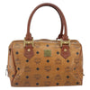 Secondhand MCM Visetos logogramme Handbag Canvas and