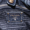 Prada Bow Tie Pleated Tote Leather