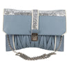 Miu Miu Madras Chain Clutch Matelasse Leather with Glitter
