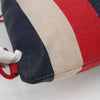 Gucci Logo Drawstring Backpack Striped Canvas