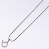 Secondhand Christian Dior D logo Pendant Necklace
