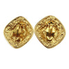 Secondhand Chanel Vintage Diamond Clip-On Earrings Gold-plated