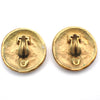 Secondhand Chanel Vintage CC Round Button Clip-On Earrings