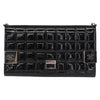 Chanel Chocolate Bar Chain Clutch Quilted Patent