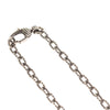 Secondhand Gucci Engraved Interlocking G Chain Link Pendant Necklace Sterling
