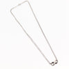 Tiffany & Co. Infinity Double Chain Pendant Necklace Silver