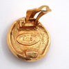 Chanel Vintage Round CC Clip-On Earrings Metal