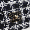Secondhand Chanel Square Classic Single Flap Bag Quilted Tweed
