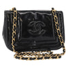 Chanel Vintage CC Stitch Flap Bag Patent