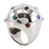 Secondhand Louis Vuitton LV Planet Ring Metal with Strass