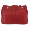 Chanel Vintage Shopping Tote Quilted Lambskin