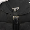 Prada Vela Double Front Pocket Backpack Tessuto with Saffiano Leather