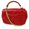 Chanel Carry Around Flap Bag Quilted Caviar