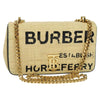 Secondhand Burberry Lola Shoulder Bag Printed Raffia