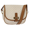 Celine Vintage Macadam Shoulder Bag Canvas and Leather