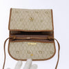 Christian Dior Vintage Honeycomb Flap Crossbody Bag Coated Canvas